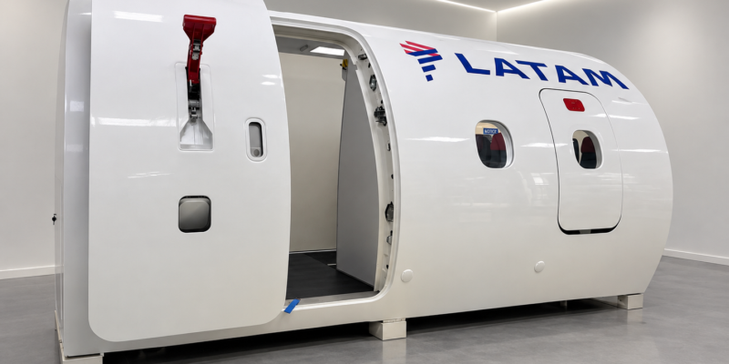 Aviation door training equipment used for cabin crew training