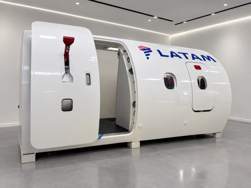 Aviation door training equipment used for cabin crew training